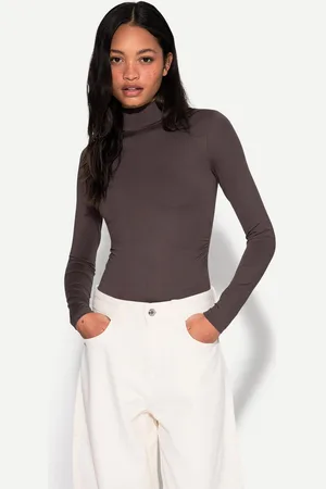 Bershka Body Manga Larga Cuello Alto Mujer M