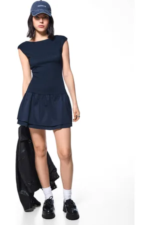 Bershka Vestido Mini Elástico Mujer M
