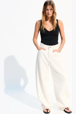 Bershka Body Tirantes Fruncido Mujer M