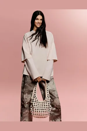 Bershka Bolso Efecto Ante Tachas Mujer