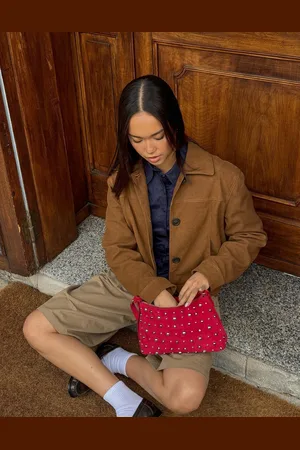Bershka Cazadora Efecto Ante Mujer Xs