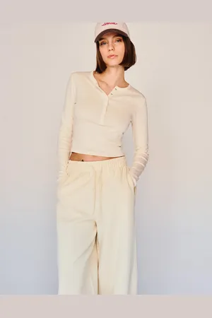 Bershka Camiseta Manga Larga Panadera Mujer M