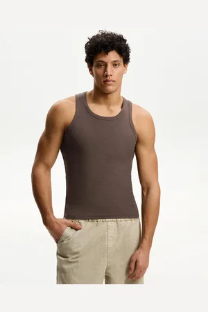 Bershka Camiseta Tirantes Rib Hombre Xl