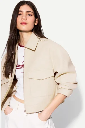 Bershka Cazadora Cropped Soft Mujer Xl