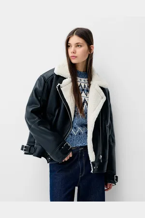 Bershka Cazadora Biker Doble Faz Mujer L