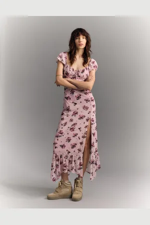 Bershka Vestido Midi Tul Mujer M