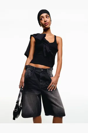 Bershka Bermuda Denim Balloon Mujer 42