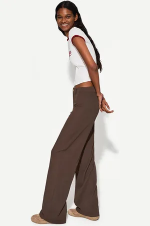 Bershka Pantalón Wide Leg Mujer 38