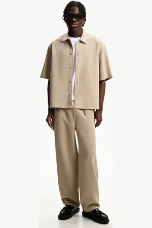 Bershka Pantalón Jogger Straight Tailoring Hombre S