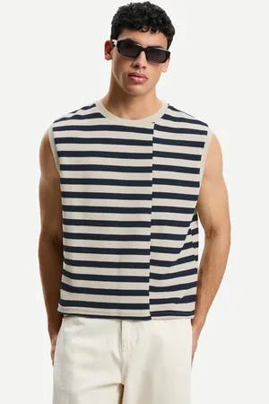 Bershka Chaleco Rayas Hombre Xs