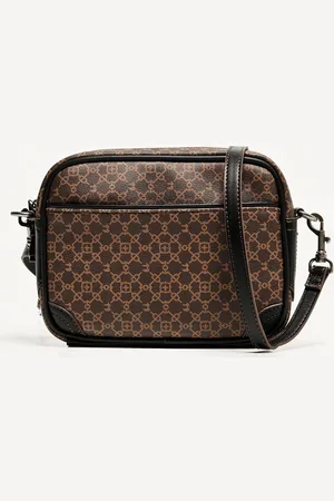 Bershka Bolso Crossbody Retro Print Hombre
