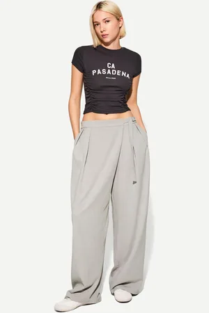 Bershka Pantalón Tailoring Cintura Cruzada Mujer 34