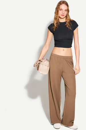 Bershka Pantalón Recto Mujer M