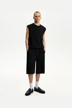 Bershka Bermuda Jogger Baggy Tailoring Hombre M