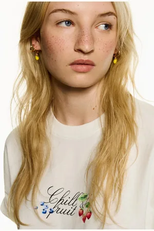 Bershka Pack 9 Pendientes Frutas Mujer
