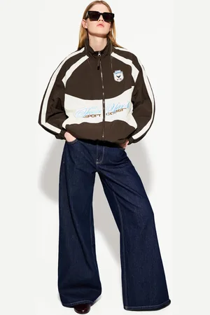 Bershka Cazadora Técnica Print Mujer Xs