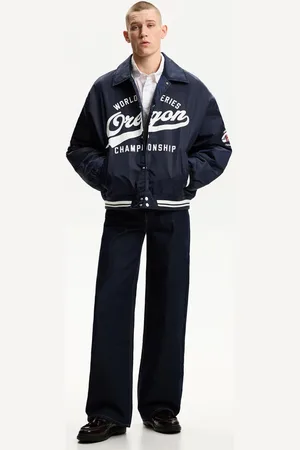 Bershka Cazadora Bomber Varsity Hombre Xs
