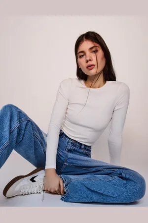 Bershka Jeans Mom High Rise Confort Mujer 36