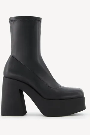 Bershka Botines Tacón Plataforma Ajustados Mujer 37