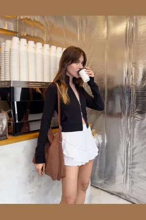 Bershka Bolso Efecto Ante Mujer