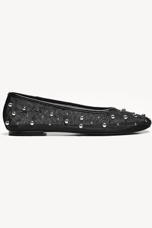 Bershka Bailarina Mesh Tachas Mujer 37