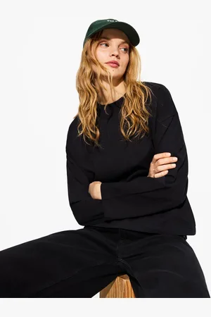 Bershka Camiseta Algodón Manga Larga Mujer Xs