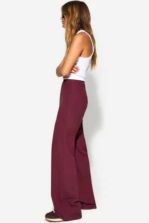 Bershka Pantalón Wide Leg Tailoring Mujer 42