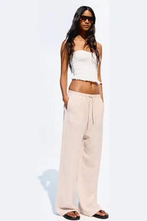 Bershka Pantalón Rústico Rayas Mujer Xs