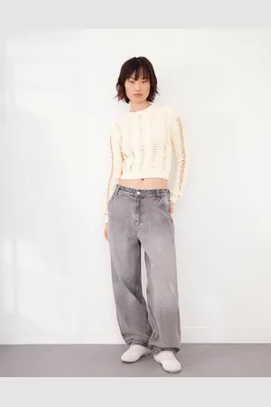 Bershka Jersey Trenzado Mujer M