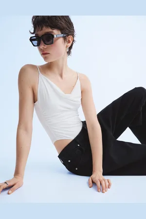 Bershka Body Tirantes Drapeado Mujer S