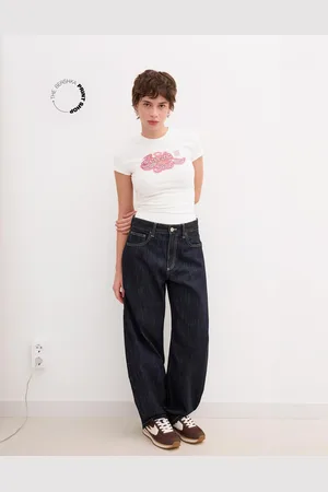 Bershka Camiseta Wearable Art Manga Corta Mujer L