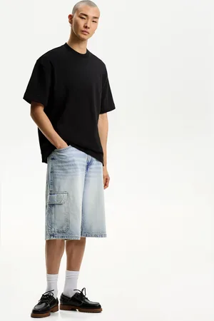 Bershka Bermuda Baggy Cargo Hombre 42
