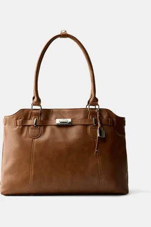 Bershka Bolso Efecto Piel Abalorios Mujer