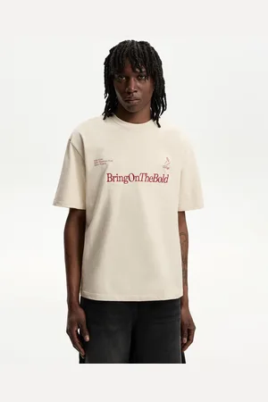 Bershka Camiseta Manga Corta Print Hombre Xl