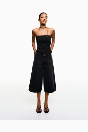 Bershka Bermuda Jort Denim Baggy Mujer 42