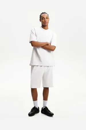 Bershka Bermuda Felpa Hombre S