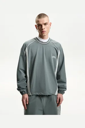 Bershka Camiseta Manga Larga Técnica Retro Sport Hombre S