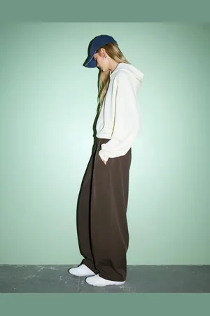 Bershka Pantalón Jogger Barrel Mujer S