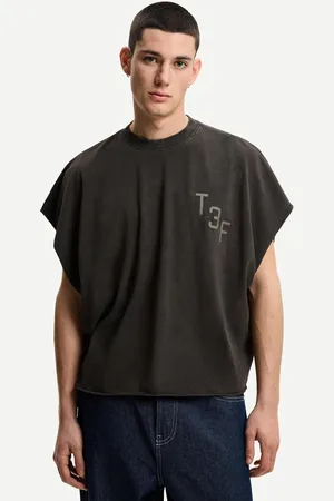 Bershka Camiseta Sin Mangas Worker Print Hombre Xl