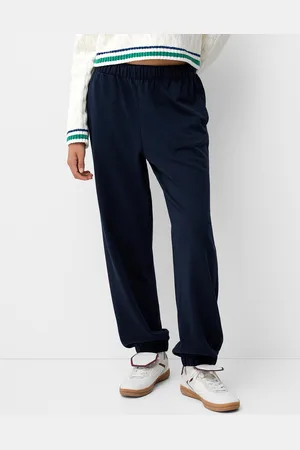 Bershka Pantalón Jogger Felpa Mujer S