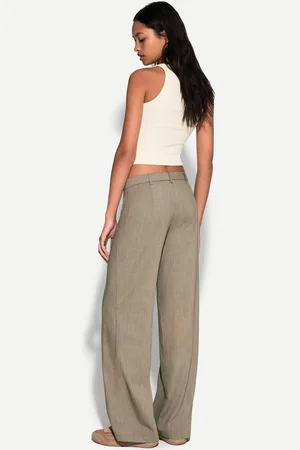 Bershka Pantalón Wide Leg Tailoring Mujer 44