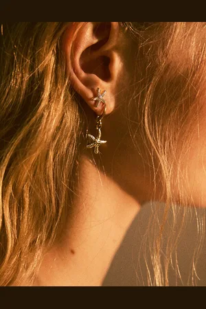 Bershka Pack 9 Pendientes Marinos Signature Edition Mujer