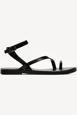 Bershka Sandalia Plana Detalle Metalizado Mujer 40