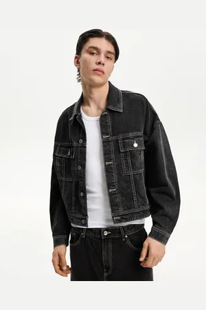 Bershka Cazadora Denim Trucker Hombre Xs