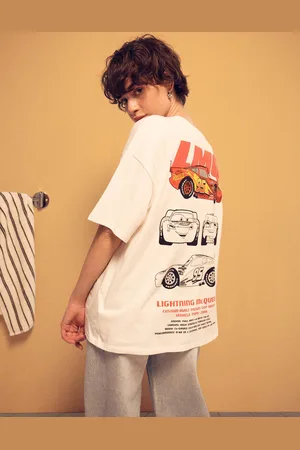 Bershka Camiseta Cars Manga Corta Print Mujer L