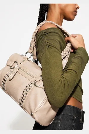 Bershka Bolso Bowling Tachas Mujer