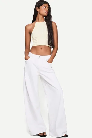 Bershka Top Trenzado Mujer M
