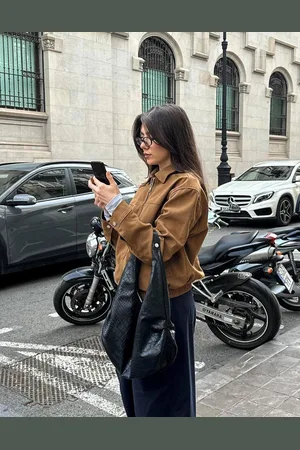 Bershka Bolso Maxi Efecto Piel Mujer