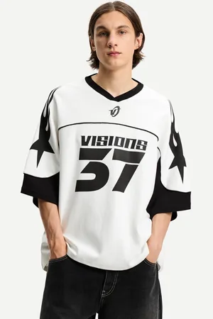 Bershka Camiseta Manga Corta Sport Print Hombre Xs