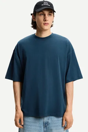 Bershka Camiseta Manga Corta Oversize Hombre Xs